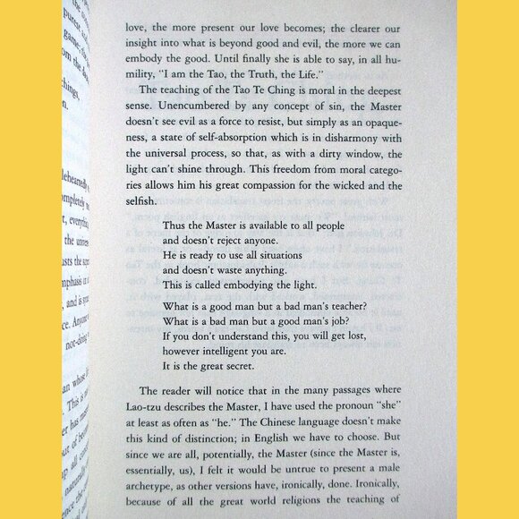Book: Tao Te Ching by Lao-tzu, translated by Stephen Mitchell - Picture 11 of 16